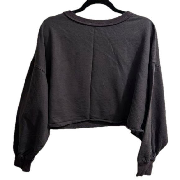 Peach Love micro sequins crop crewneck - Picture 4 of 5